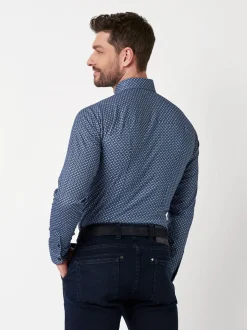 DESOTO Herren Hemd Casual Kent 1/1 in blau