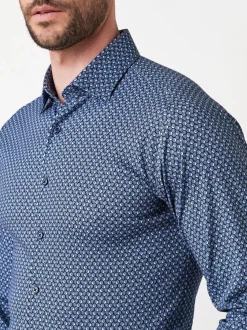 DESOTO Herren Hemd Casual Kent 1/1 in blau