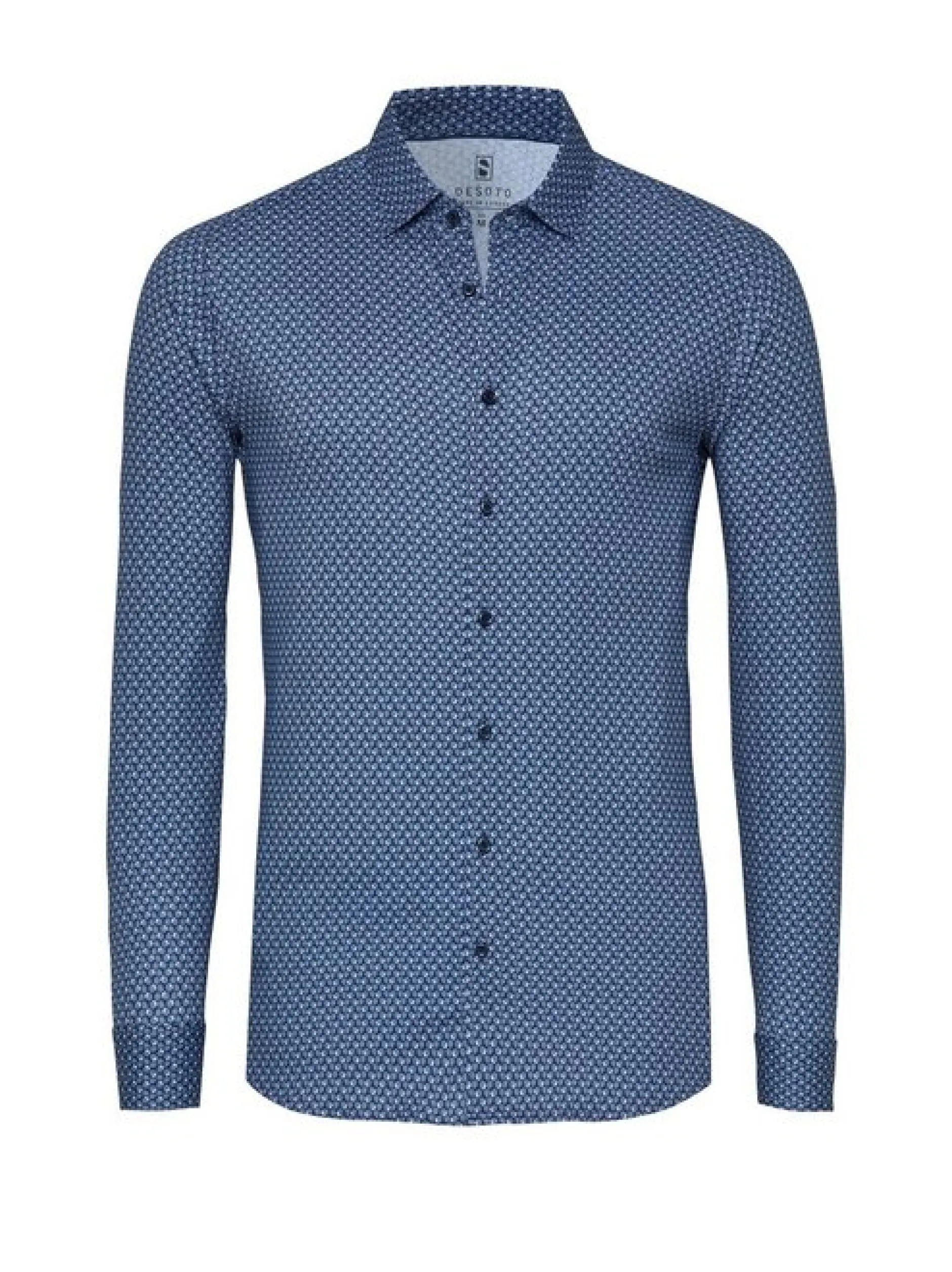 DESOTO Herren Hemd Casual Kent 1/1 in blau