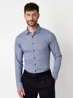 DESOTO Herren Hemd Casual Kent 1/1 in blau