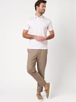 DESOTO Herren Poloshirt in weiß - Ärmel: kurzarm