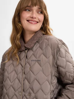 Didriksons Damen Steppjacke - Betina in taupe