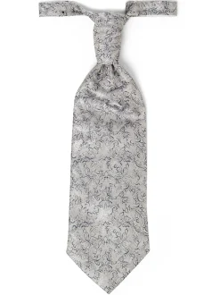 Digel Herren Plastron mit Einstecktuch in hellgrau marine