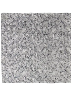 Digel Herren Plastron mit Einstecktuch in hellgrau marine