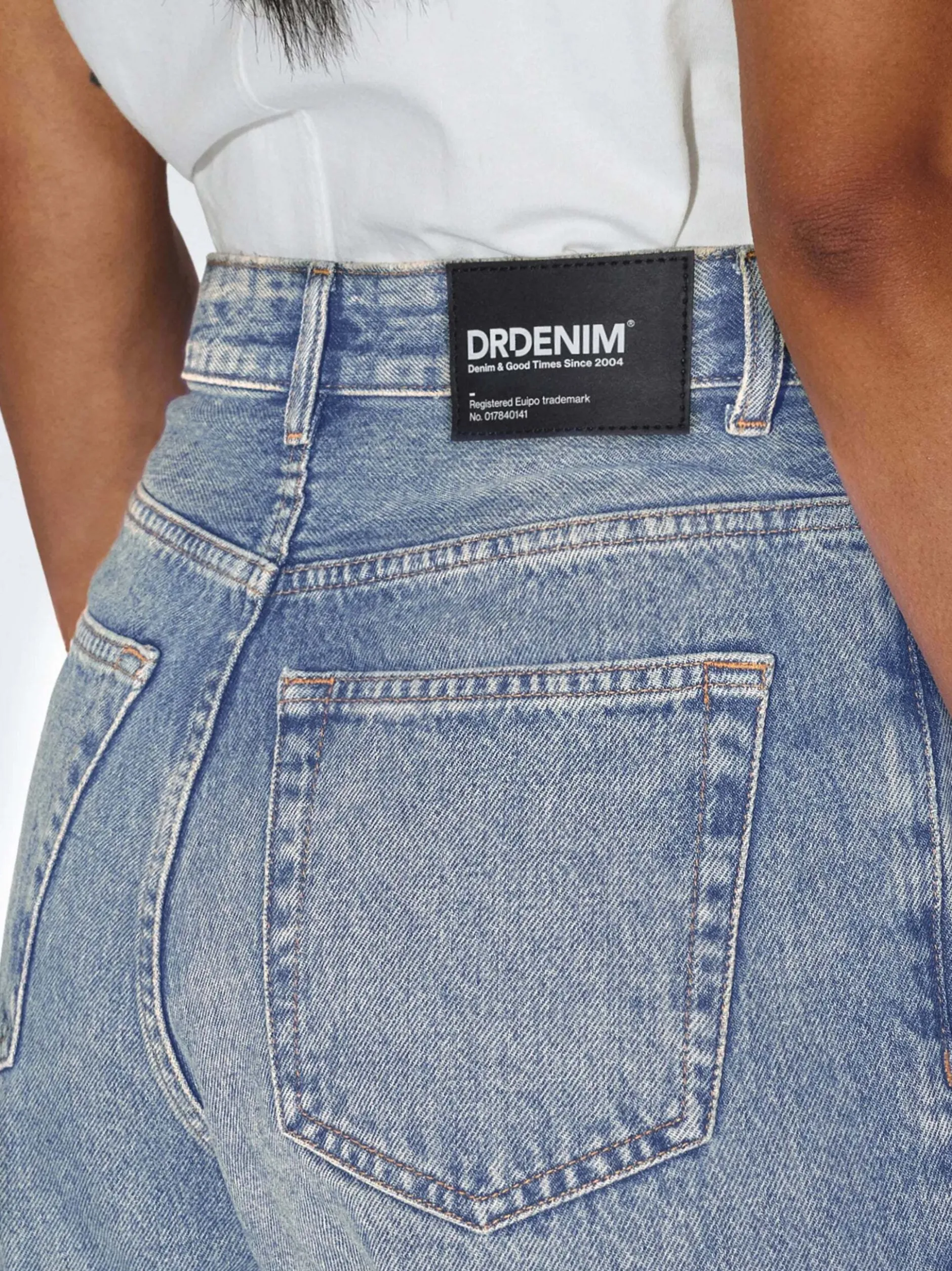 Dr. Denim Damen Jeans – Donna High Relaxed Jeans in light stone