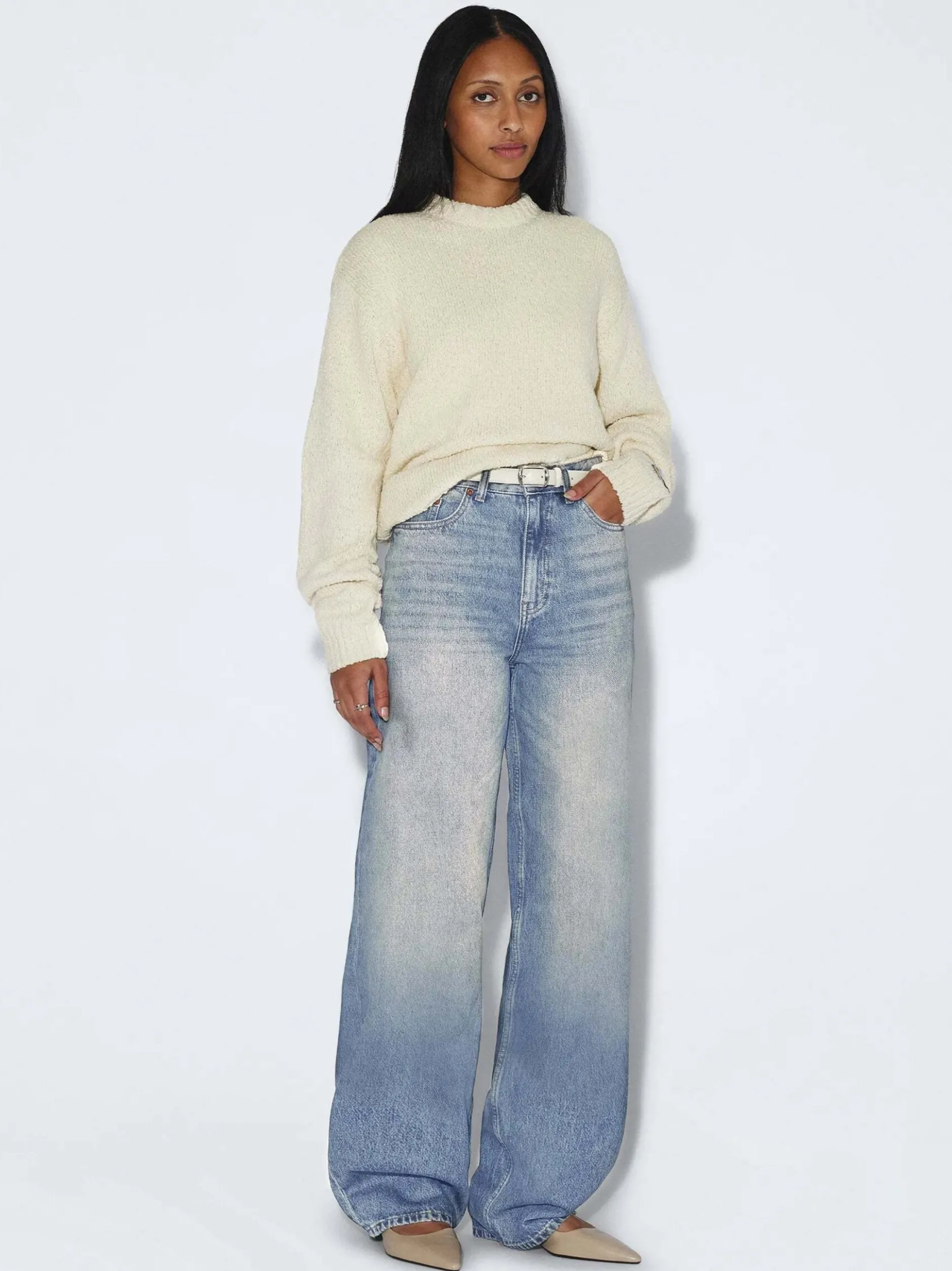 Dr. Denim Damen Jeans – Donna High Relaxed Jeans in light stone