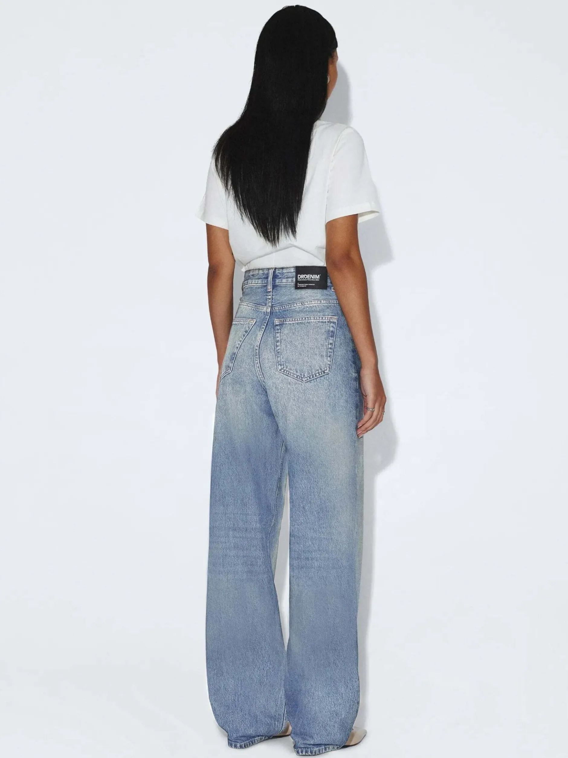 Dr. Denim Damen Jeans – Donna High Relaxed Jeans in light stone