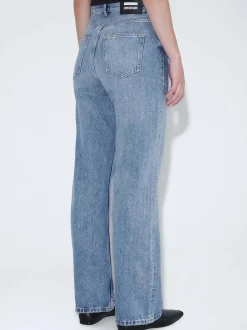 Dr. Denim Damen Jeans – Echo High Straight in light stone