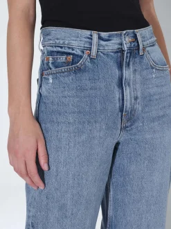 Dr. Denim Damen Jeans – Echo High Straight in light stone