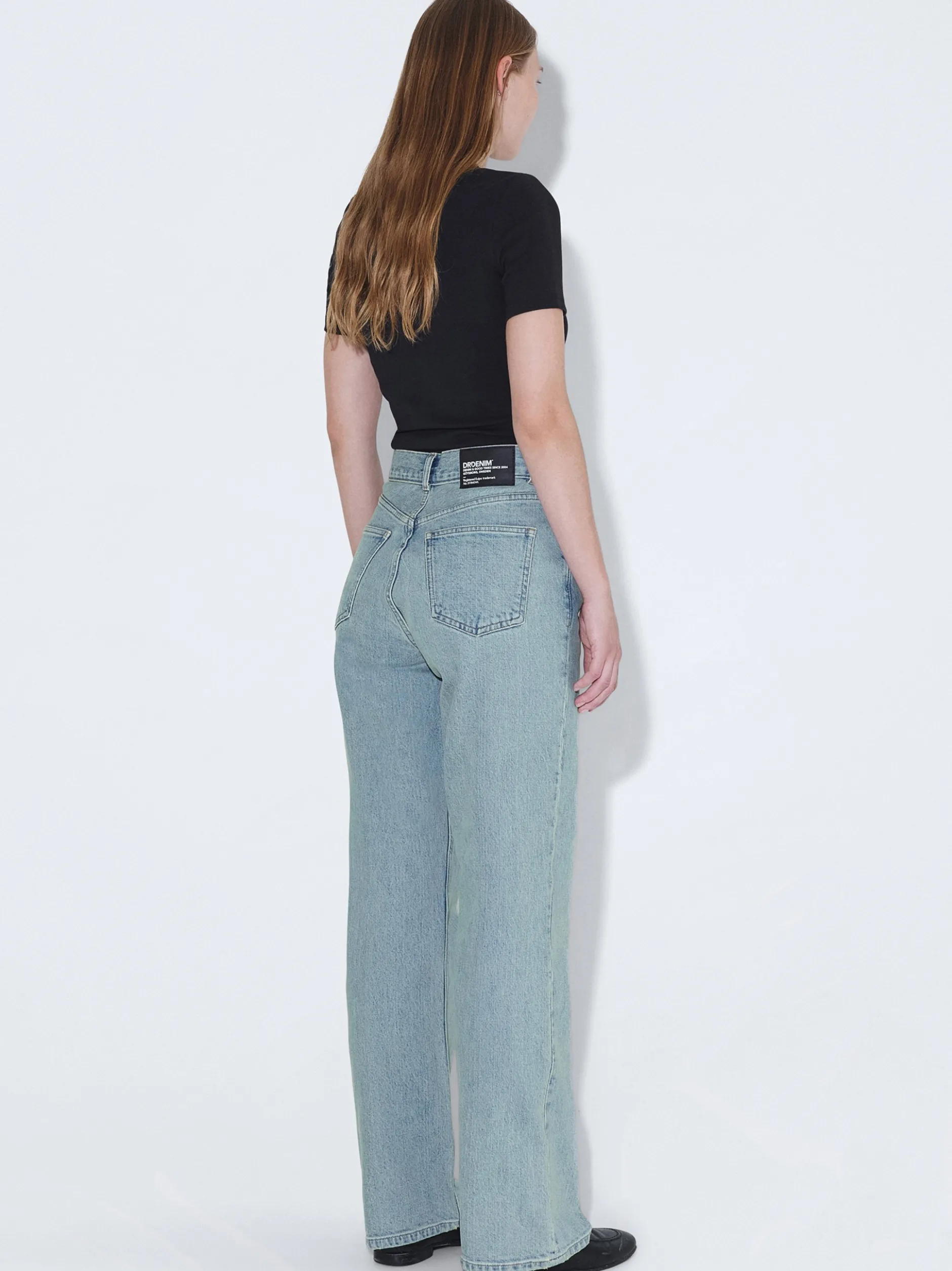 Dr. Denim Damen Jeans – Echo High Straight in light stone