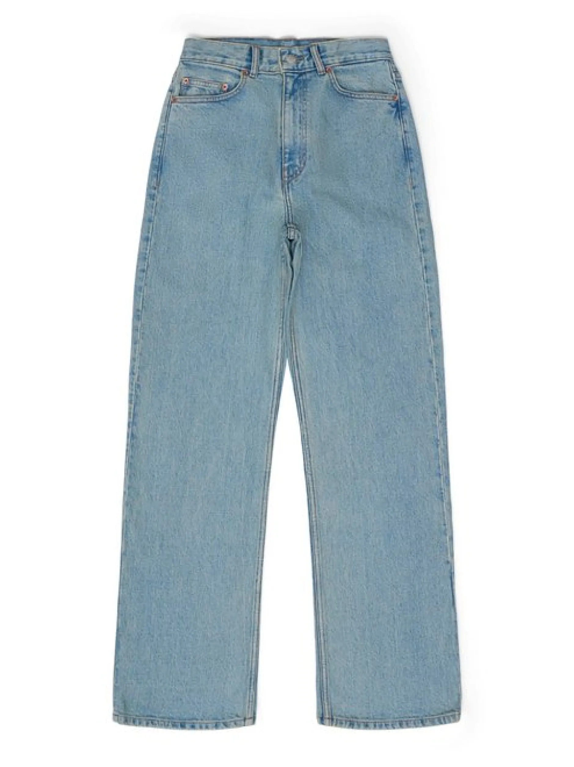 Dr. Denim Damen Jeans – Echo High Straight in light stone