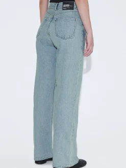 Dr. Denim Damen Jeans – Echo High Straight in light stone