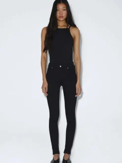 Dr. Denim Damen Jeans – Lexy Mid Skinny in schwarz