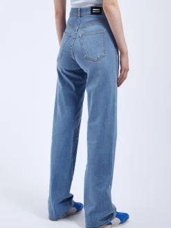 Dr. Denim Damen Jeans - Moxy High Straight in bleached