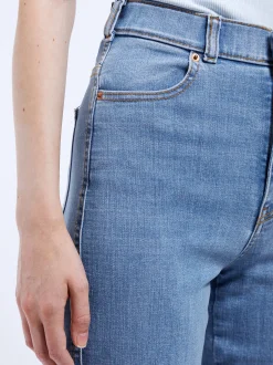 Dr. Denim Damen Jeans - Moxy High Straight in bleached
