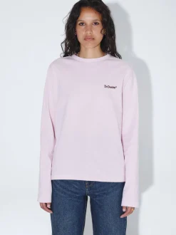 Dr. Denim Damen Langarmshirt - Kath in pink