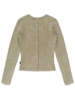 Dr. Denim Damen Langarmshirt – Stella Rib in beige