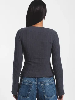Dr. Denim Damen Strickjacke – Erica in grau