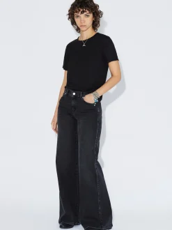 Dr. Denim Damen T-Shirt – Lyra in schwarz