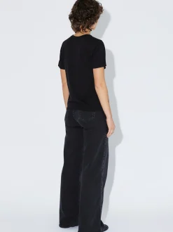 Dr. Denim Damen T-Shirt – Lyra in schwarz