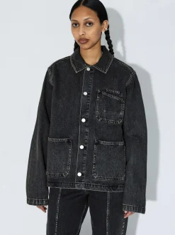 Dr. Denim Unisex Jacke – Evon Worker in schwarz