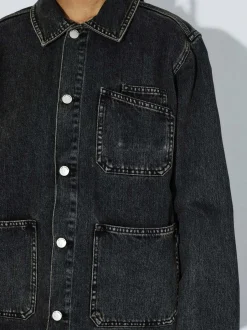 Dr. Denim Unisex Jacke – Evon Worker in schwarz