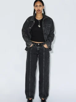Dr. Denim Unisex Jacke – Evon Worker in schwarz