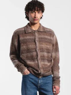 Dr. Denim Unisex Strickcardigan – Quillion in braun
