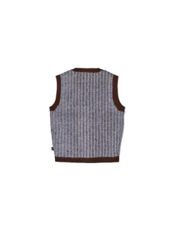 Dr. Denim Unisex Strickweste - Bobby in blau