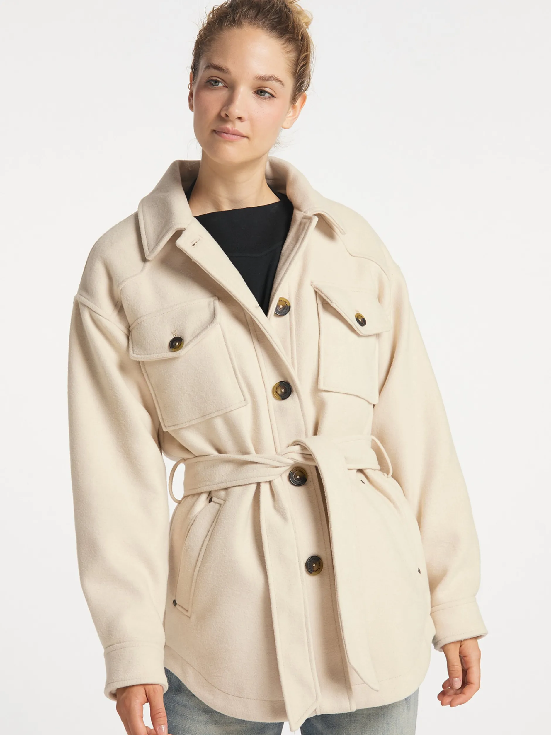 Dreimaster Damen Übergangsjacke in beige