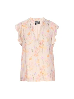 Dreimaster Damen Bluse in aprikot