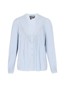 Dreimaster Damen Bluse in blau