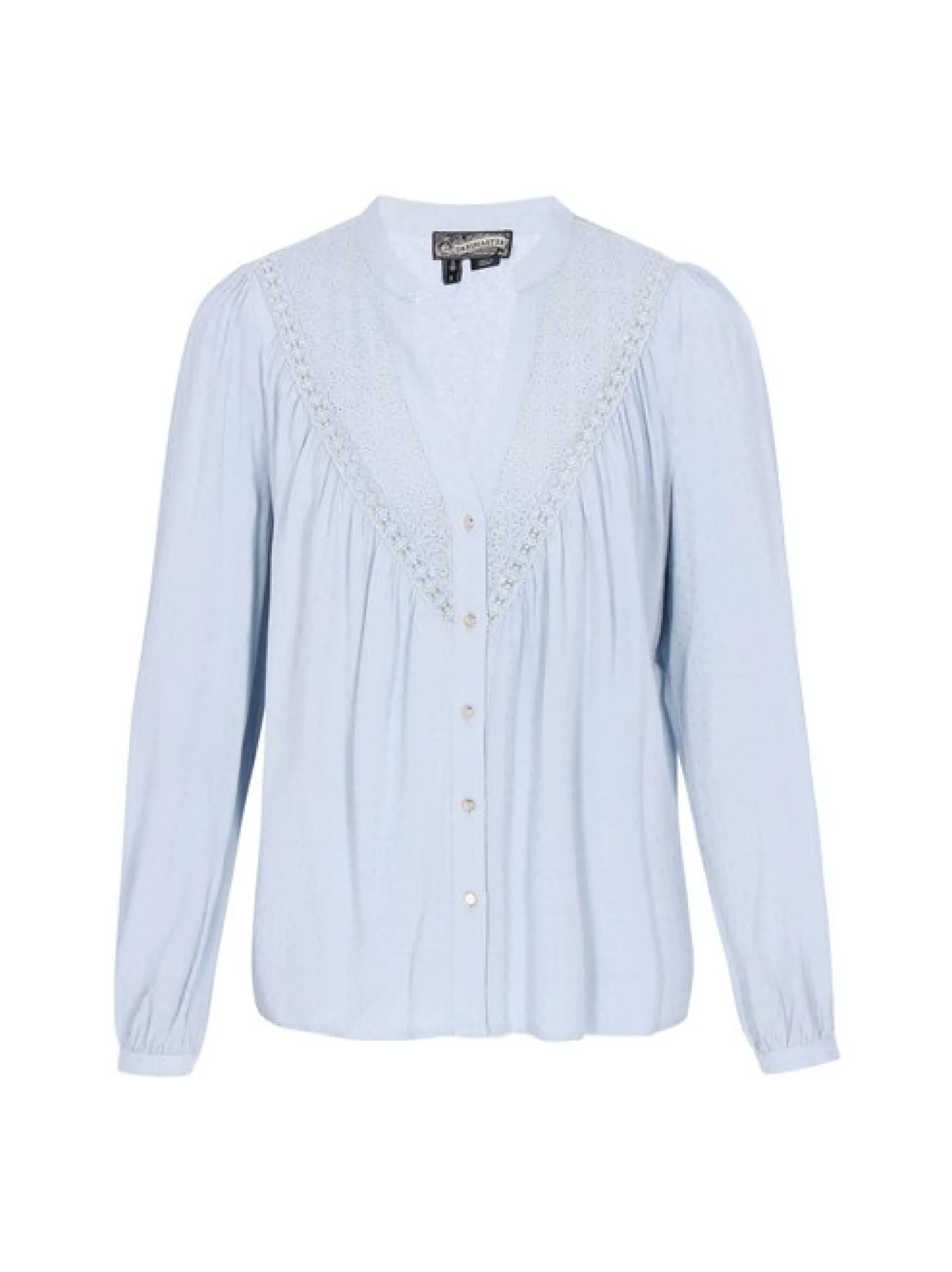 Dreimaster Damen Bluse in blau