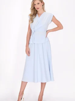 Dreimaster Damen Bluse in hellblau
