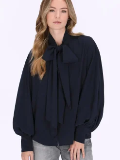 Dreimaster Damen Bluse in schwarz