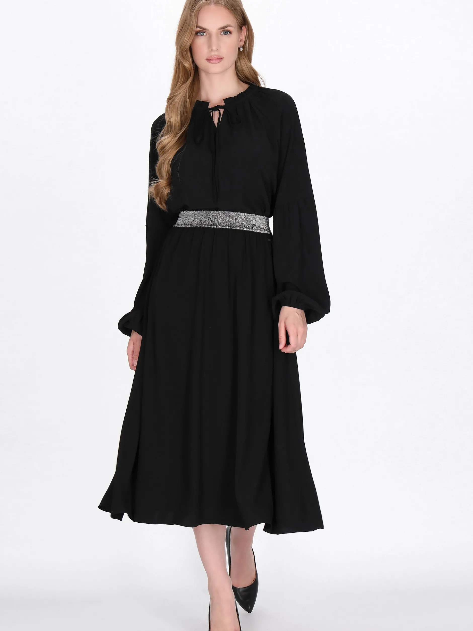 Dreimaster Damen Bluse in schwarz