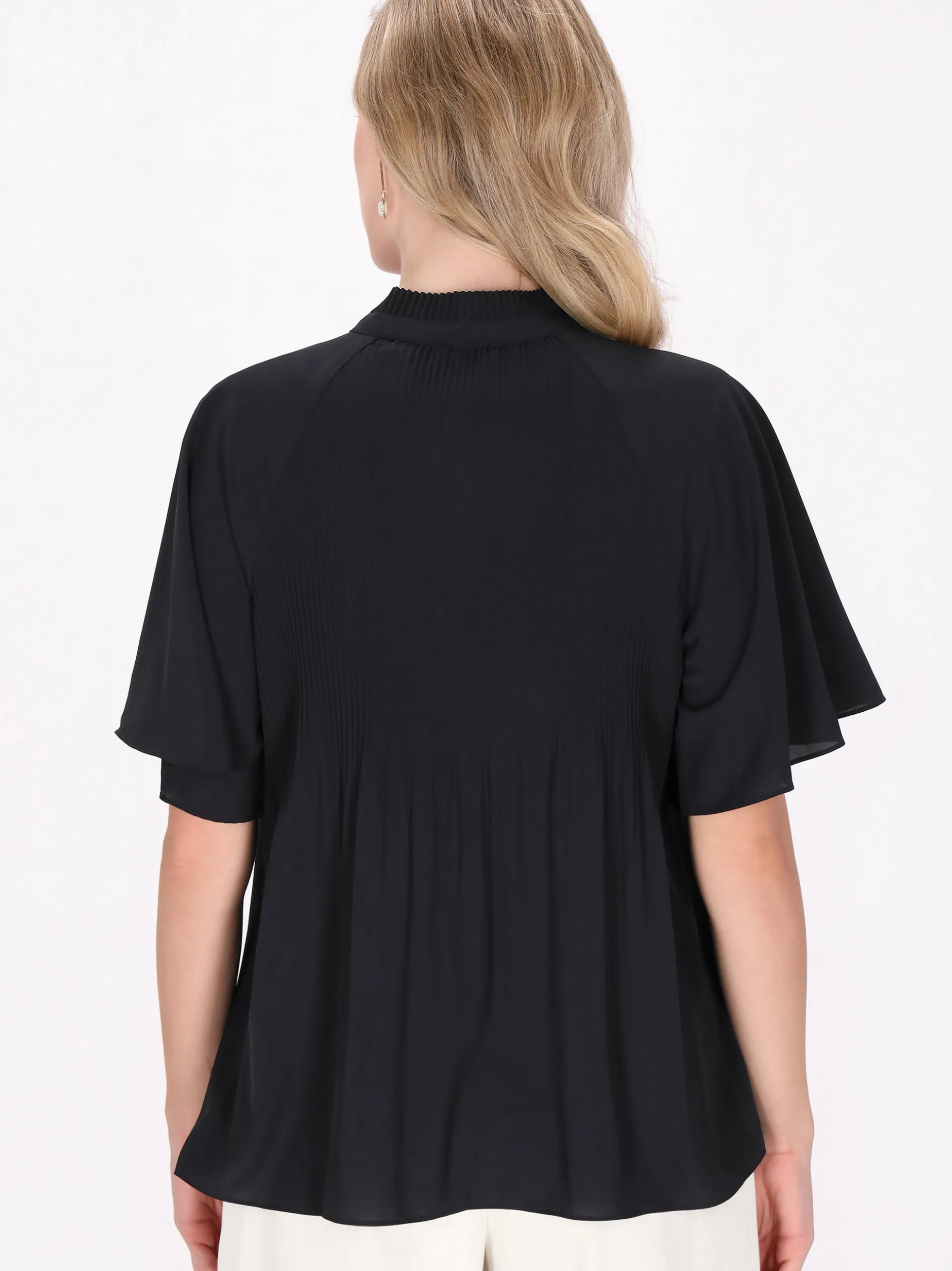 Dreimaster Damen Bluse in schwarz