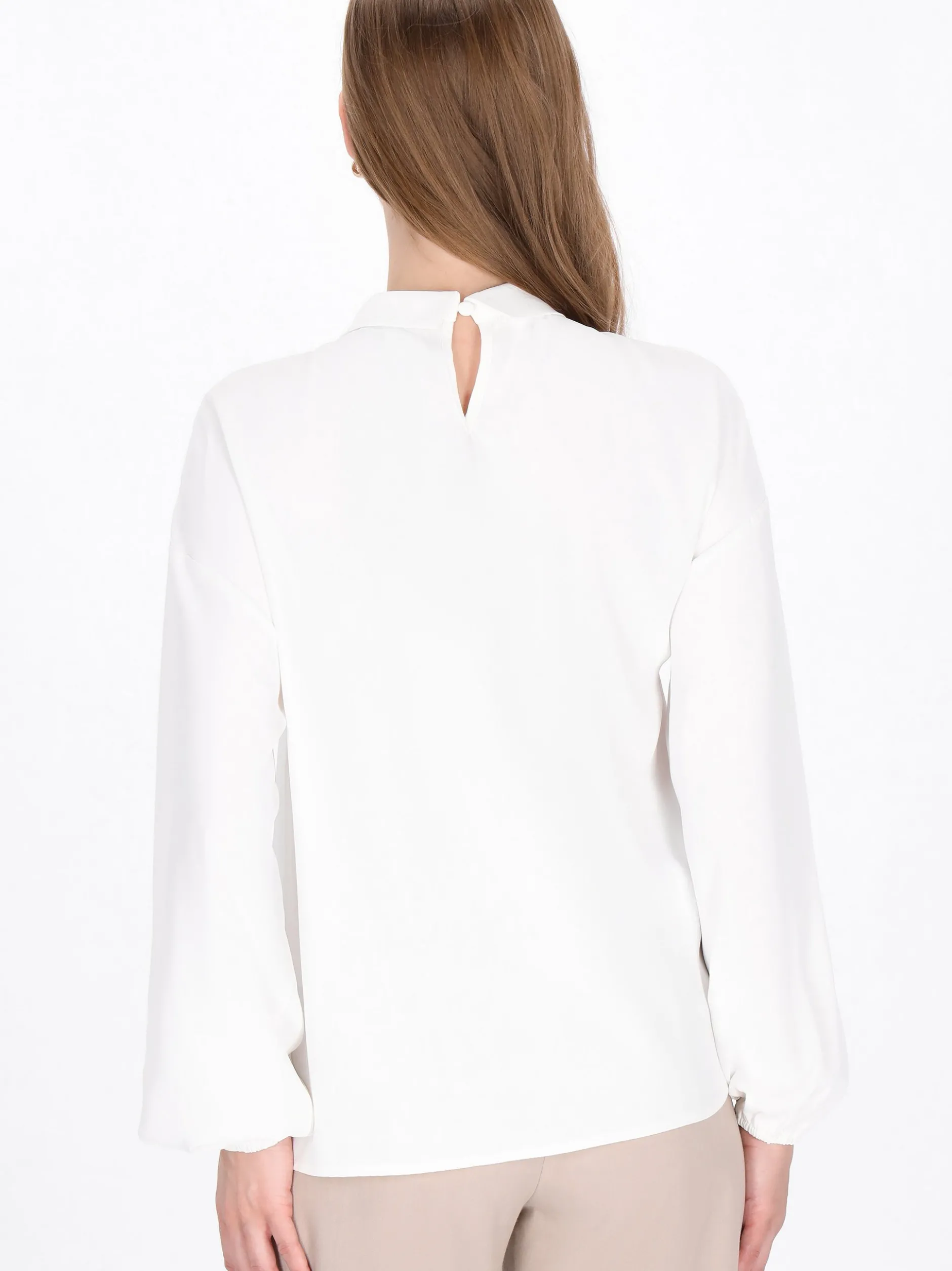 Dreimaster Damen Bluse in weiß