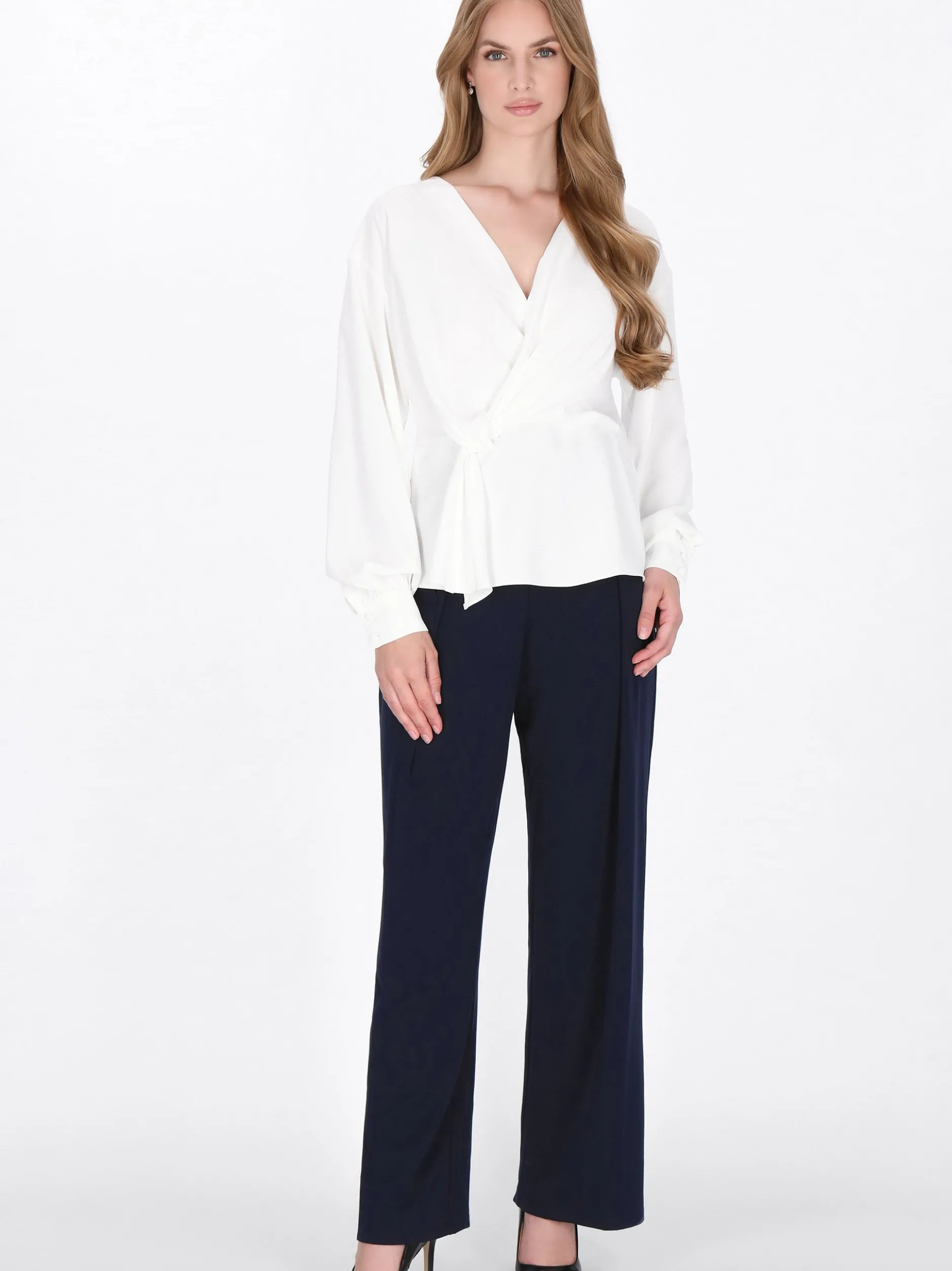Dreimaster Damen Bluse in weiß