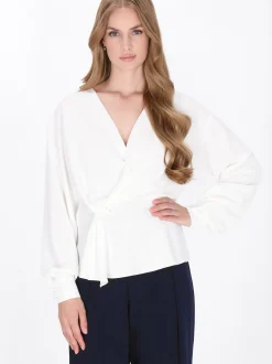 Dreimaster Damen Bluse in weiß