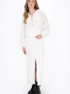 Dreimaster Damen Bluse in weiß