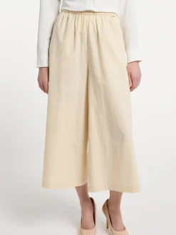 Dreimaster Damen Culotte in beige - Länge: lang