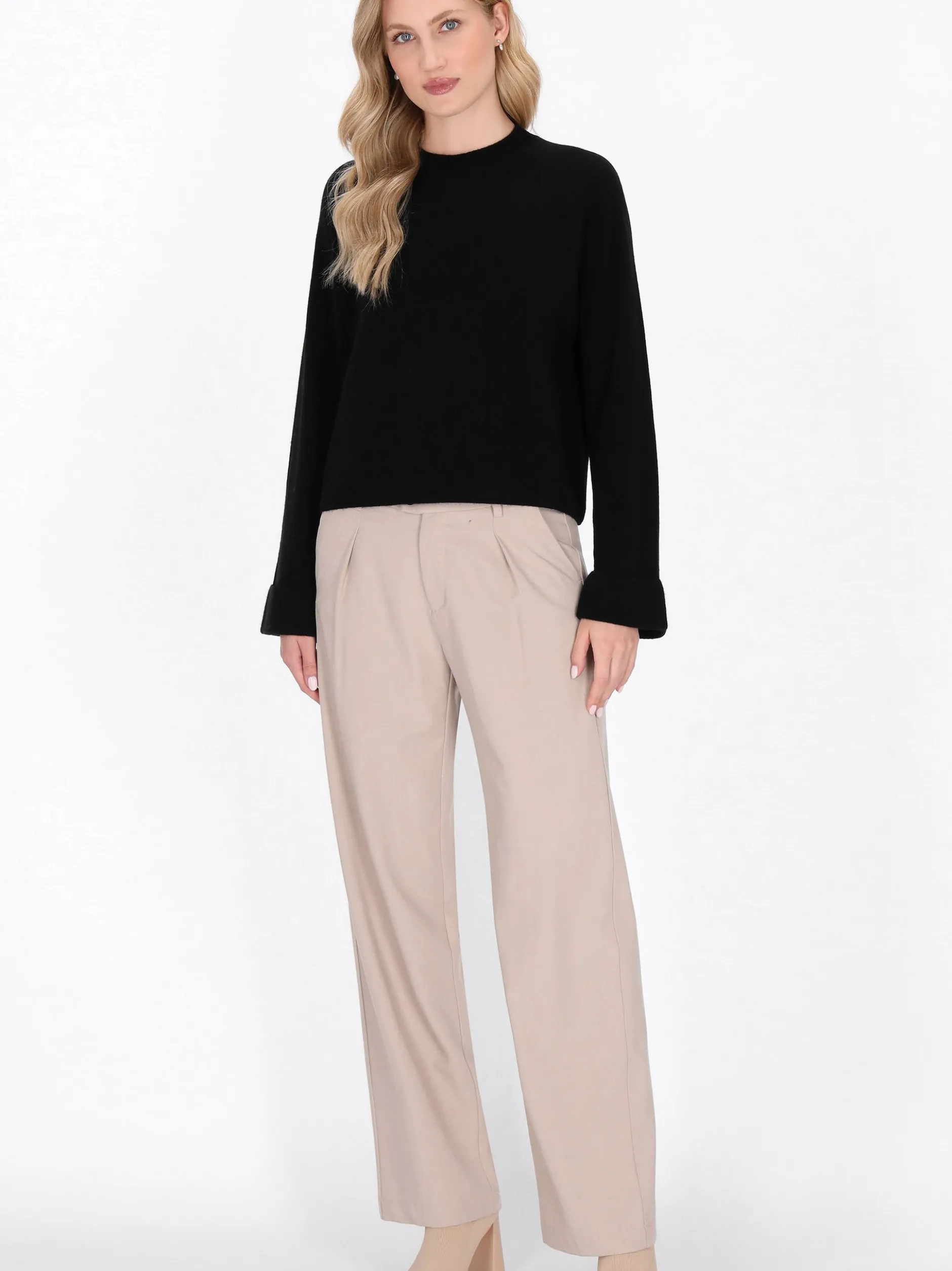 Dreimaster Damen Damen Pullover in schwarz