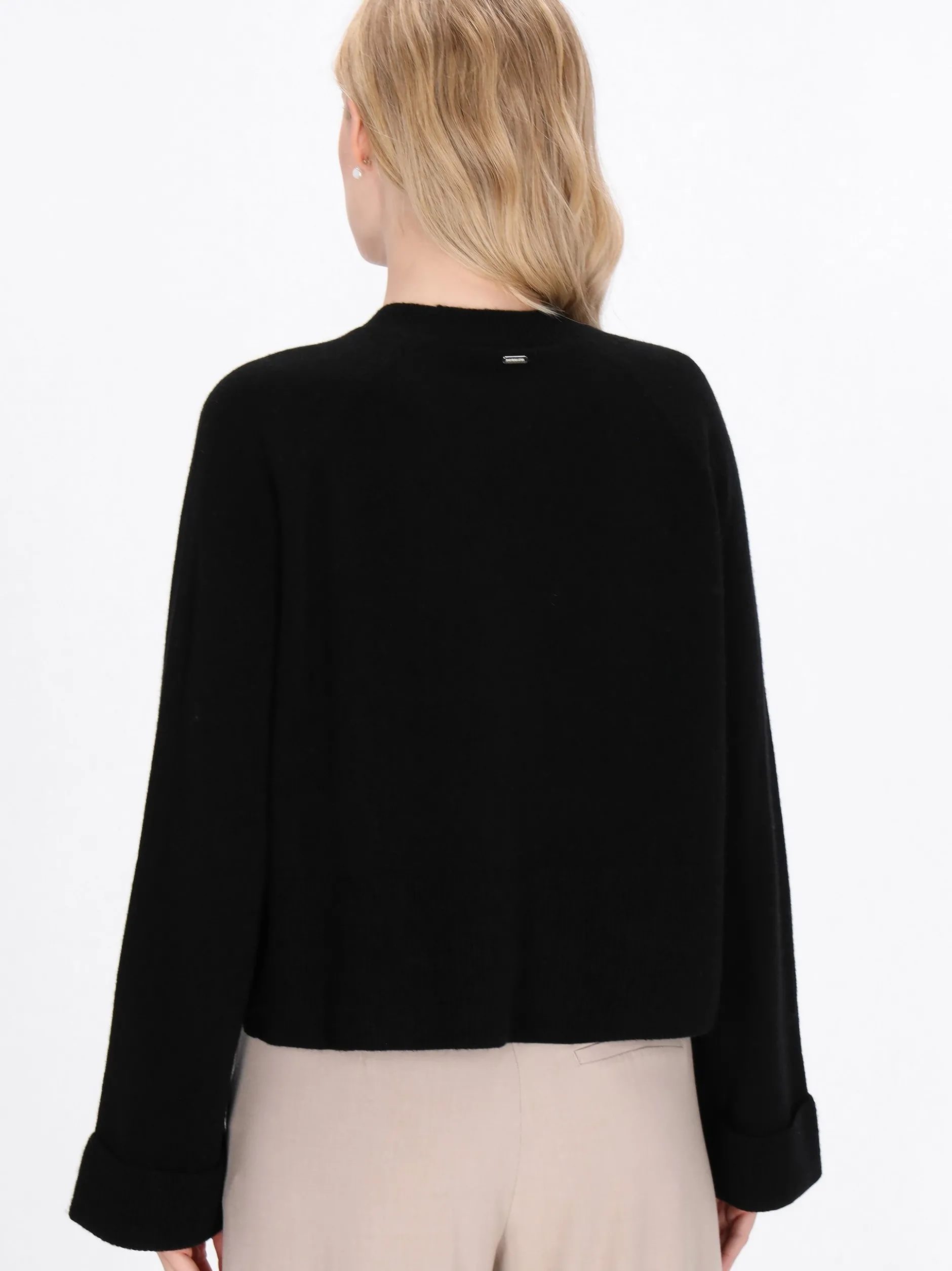Dreimaster Damen Damen Pullover in schwarz