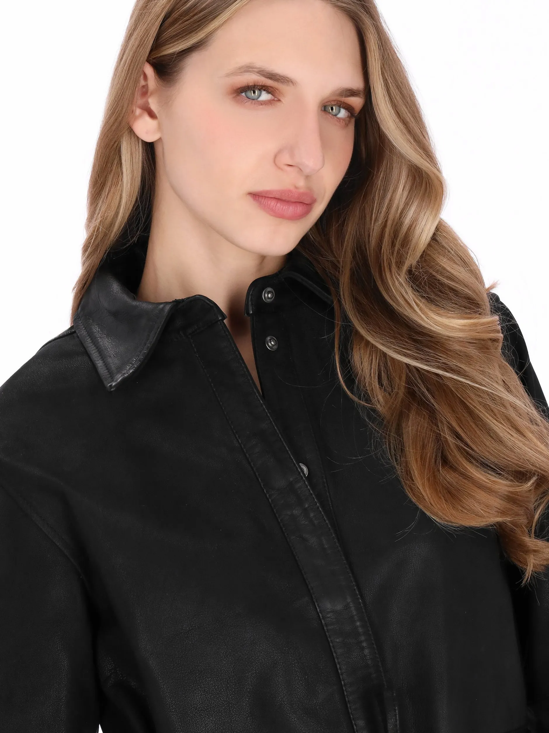 Dreimaster Damen Hemdbluse in schwarz