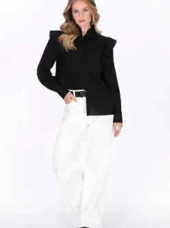 Dreimaster Damen Hemd in schwarz