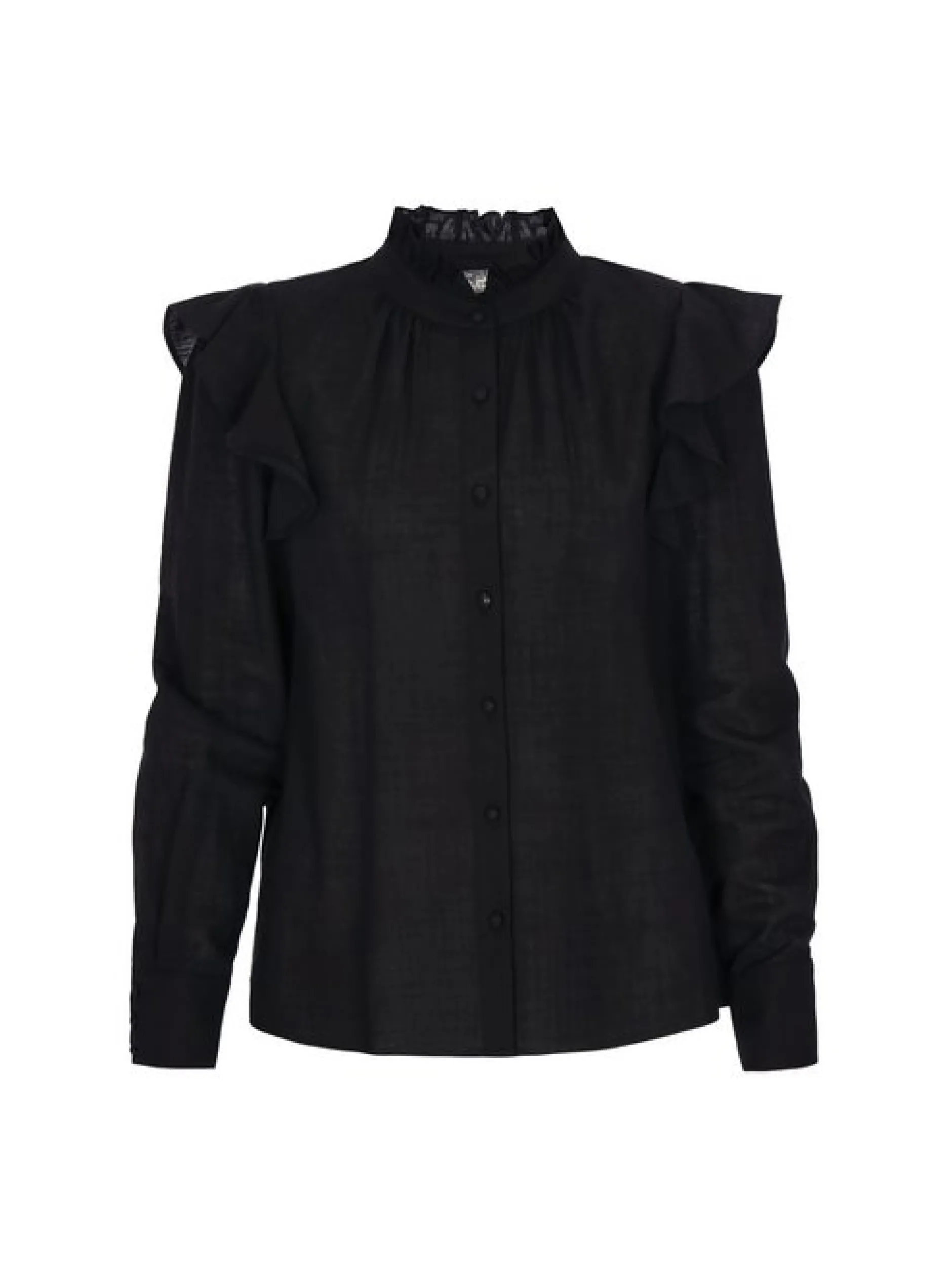Dreimaster Damen Hemd in schwarz