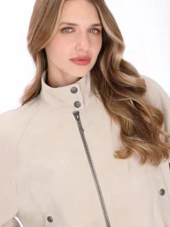 Dreimaster Damen Jacke in beige