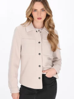 Dreimaster Damen Jacke in beige