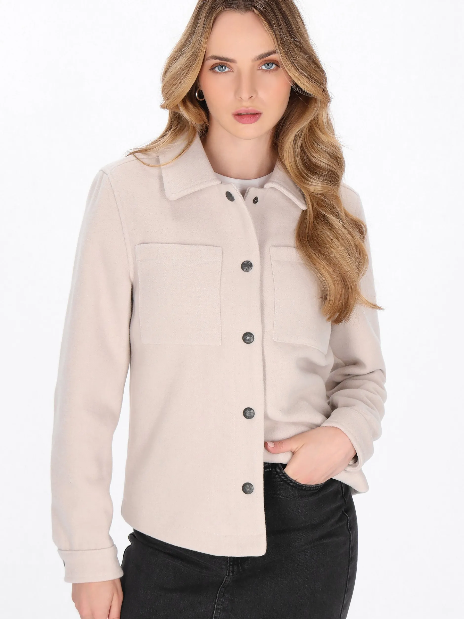 Dreimaster Damen Jacke in beige